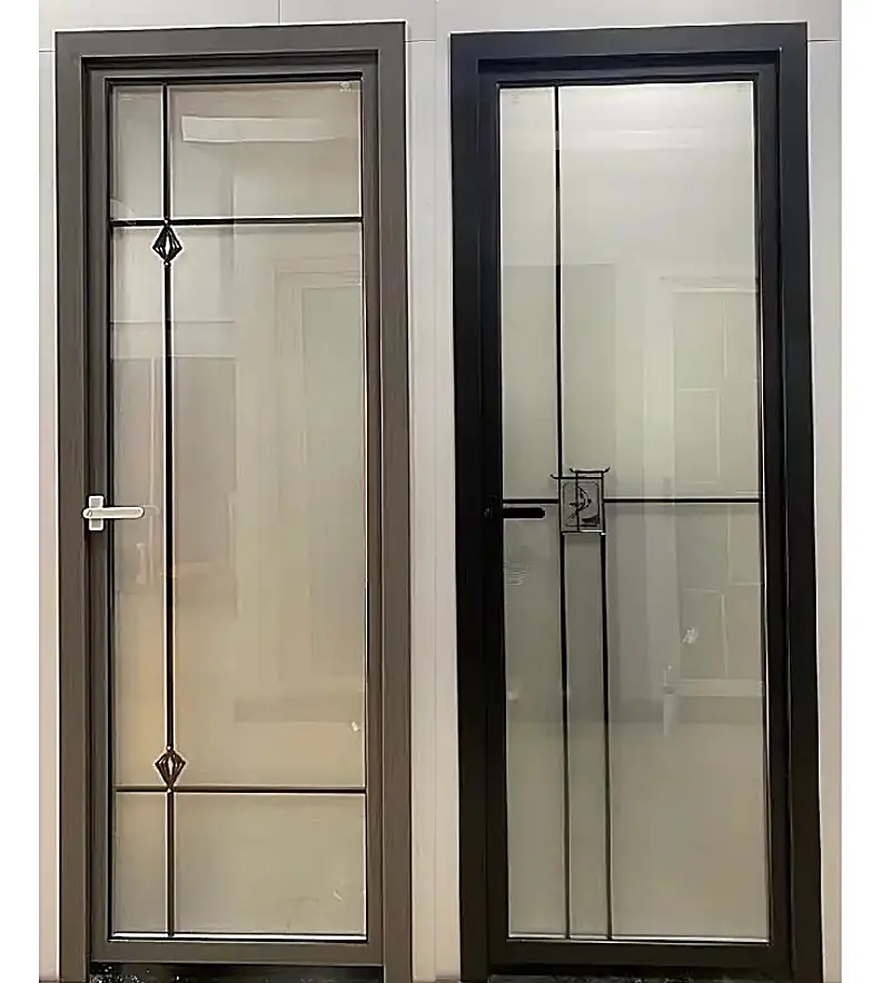 aluminium bathroom glass doors
